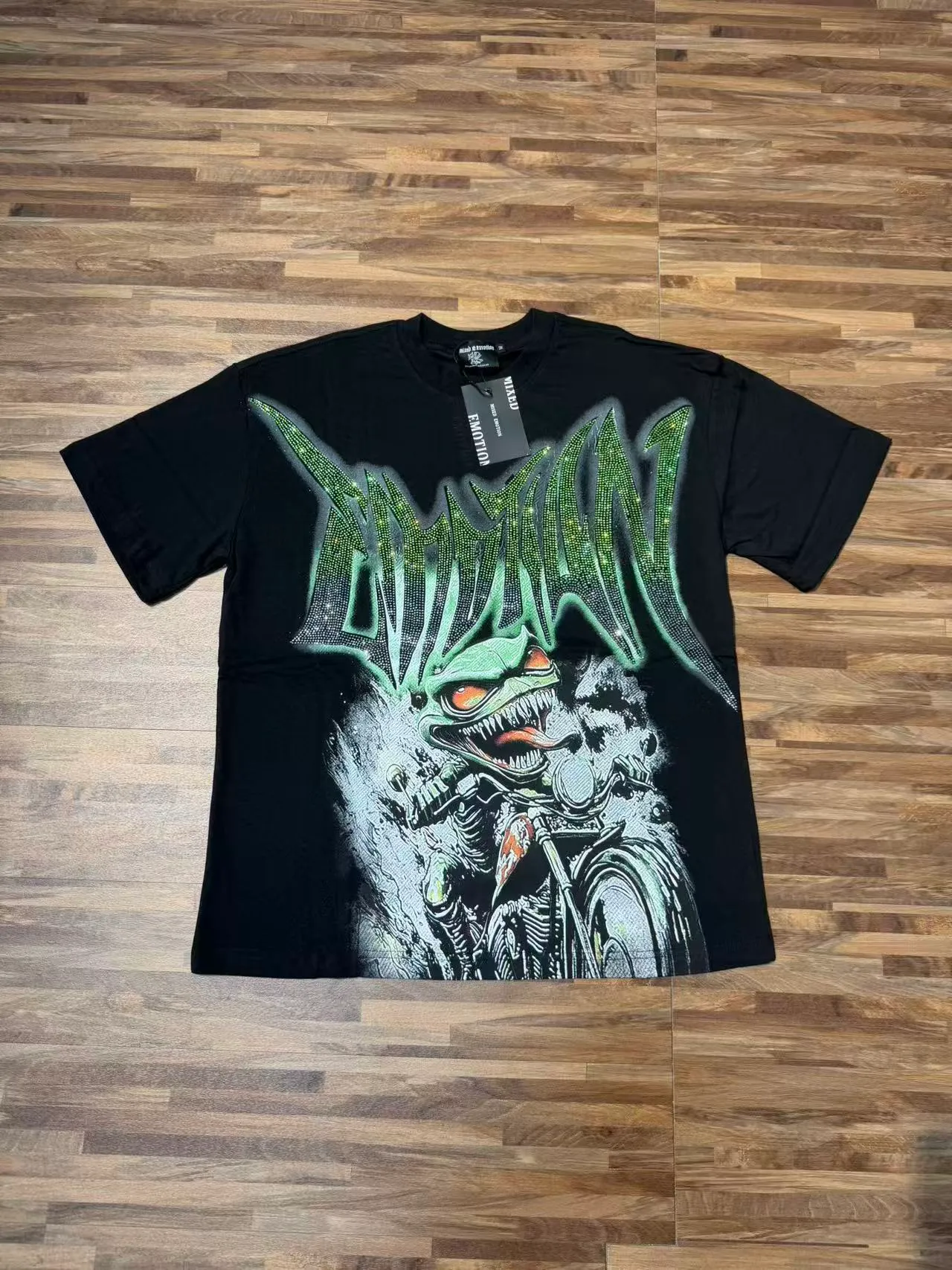 E 8101# Black ｜ MIXED EMOTION In Stock T （fabric):32 # Sizes（size）：S-M L X L ： （ A ） （colour）： Black 👉